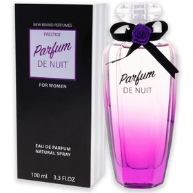 تصویر ادوپرفیوم زنانه نیو برند (New Brand) مدل Parfum De Nuit Midnight Rose عطر و ادکلن (UNISEX) 100 میلی لیتر