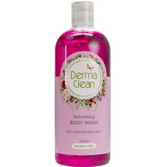 تصویر شامپو بدن خوشبو‌کننده بانوان عصاره شکوفه گیلاس حجم 500 میل درماکلین Women's Deodorizing Body Shampoo with Cherry Blossom Extract 500 ml Dermaclean