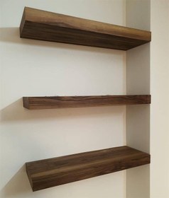 تصویر شلف روکش طبیعی گردو 