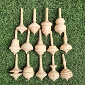 تصویر فرفره چوبی ست 14 عددی 