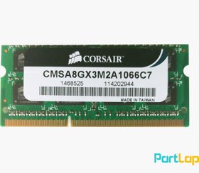 تصویر رم لپ تاپ کورسیر مدل DDR3 PC3-8500S ظرفیت 8 گیگابایت 
