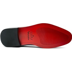 تصویر کفش مردانه ونتو مدل آکسفورد جنس چرم شبرو مشکی - 40 VENETO men's shoes, Oxford model, made of black suede leather