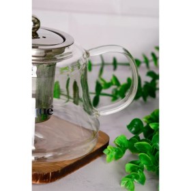 تصویر قوری پیرکس 850 سی سی شعله مستقیم یونیک UN-7905 Pyrex teapot 850 cc direct flame UN-7905