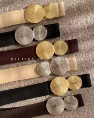 تصویر کمربند کشی زنانه 5 سانت سگک دایره کد 121 