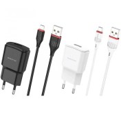 تصویر شارژر 10 وات بروفون مدل BA48A به همراه کابل میکرو BOROFONE BA48A MICRO USB Orion wall charger