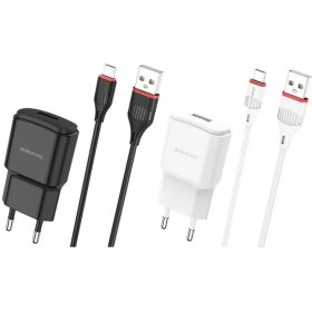 تصویر شارژر 10 وات بروفون مدل BA48A به همراه کابل میکرو BOROFONE BA48A MICRO USB Orion wall charger