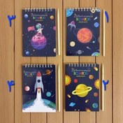 تصویر دفتر جادویی(دفتر زغالی) ابعاد 10*14 کد No208804 جنس کاغذ محکم - کد Scratch