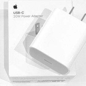 تصویر آداپتور 20 وات شرکت اپل (دوپین پارت CH) Apple USB-C 20W PowerAdapter (CH/A)