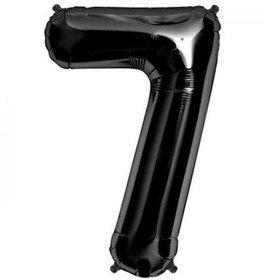 تصویر بادکنک فویلی عددی ساده مشکی عدد هفت 