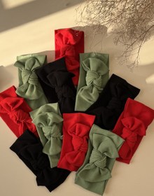 تصویر هدبند تریکو پاپیونی 1982 