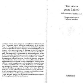 تصویر دانلود کتاب Was ist ein gutes Leben?; philosophische Reflexionen 1998 کتاب آلمانی زندگی خوب چیست؟ تأملات فلسفی 1998