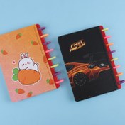 تصویر دفتر مشق ۱۰۰ برگ دکمه ای سویل طرح یونیکورن 