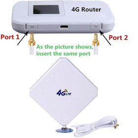 تصویر آنتن تقویتی رومیزی 35DB مودم 4G LTE 4G LTE Antenna 35dBi Panel