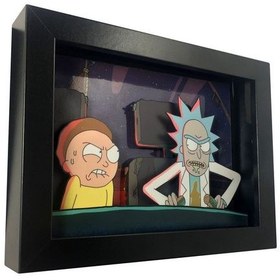 تصویر تابلو گیم 3 بعدی مدل ریک و مورتی (rick and morty) کد 003 