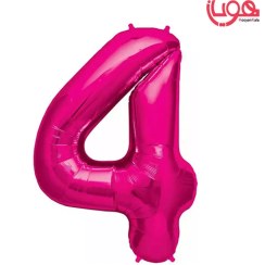 تصویر بادکنک فویلی عدد 4 