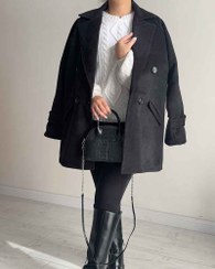 تصویر پالتو Snowy مشکی کوتاه 