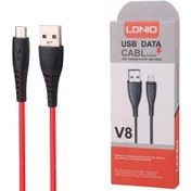 تصویر کابل میکرو یو اس بی الدینیو V8 Highcopy طول 1 متر 