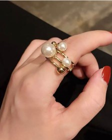 تصویر انگشتر مدل مرواریدی 