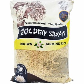 تصویر برنج قهوه ای جاسمین ۲ کیلو گلدن سوان – golden swan 