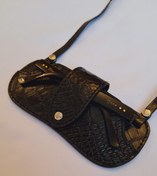 تصویر قاب عینک بند دار/ چرم گاوی اعلای تبریز/ دستدوز/ مردانه/ زنانه/ جِی چرم تبریز/ مشکی/ زرشکی/عسلی/ فندقی Sunglass case/jleather