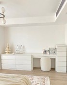 تصویر میز آرایشی MDF همراه با دراور 