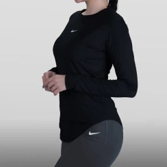 تصویر تیشرت آستین بلند ورزشی زنانه نایکی مدل TB-H6 