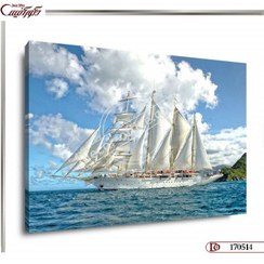 تصویر تابلو کشتی بادبانی بزرگ R0514 