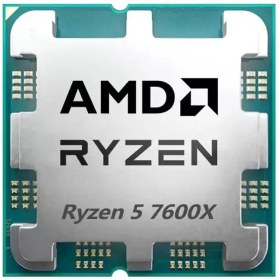 تصویر پردازنده کامپیوتر ای ام دی مدل Ryzen 5 7600X Tray AMD Ryzen 5 7600X Tray Computer Processor