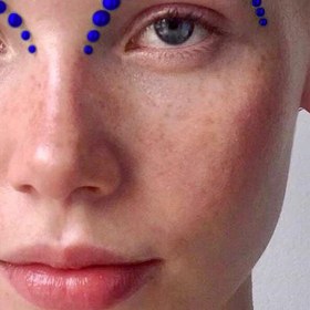 تصویر نگین ورقه ای مرواریدی آبی ۴۵ عددی کد J108 