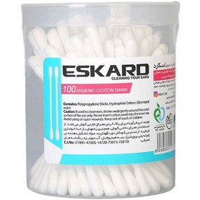 تصویر گوش پاک کن 100 عددی ( اسکارد ) | EARPICK 100 PCS ( ESKARD ) 