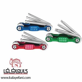 تصویر مجموعه 8 عددی آچار ستاره‌ای Nova NTK-1008 Knife Key Wrench Set 8 PCS