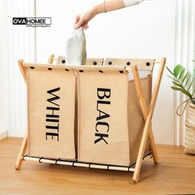 تصویر سبد لباس دو قلو لاندری باکس 