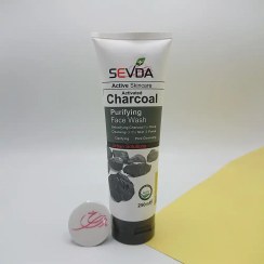 تصویر فیس واش کربن فعال 250 میل سودا Sevda Activated Charcoal Purifying Face Wash 250ml