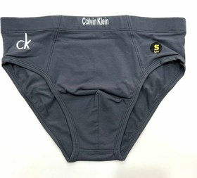 تصویر شورت کتان کلوین اسلیپ - طوسی / سایز 2XL 