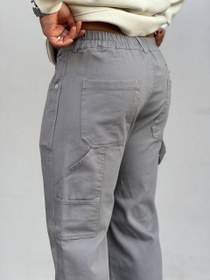 تصویر شلوار کتان نیم بگ 