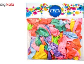 تصویر بادکنک متالایز EFEX طرح 10 بسته 100 عددی 
