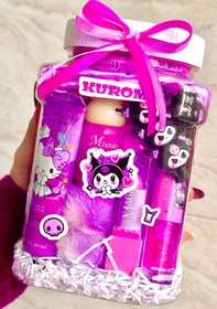 تصویر شیشه شانسی آرایشی لوکس بنفش 