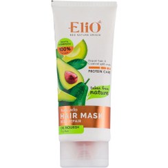 تصویر ماسک موی آووکادو الیو برای موهای خشک Elio avocado deep repair hair mask