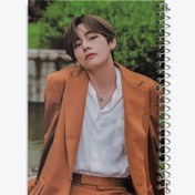 تصویر دفتر مشق 50 برگ خندالو طرح تهیونگ وی Teahyung گروه بی تی اس BTS 