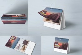 تصویر 4 موکاپ تقویم رومیزی 