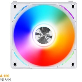 تصویر فن کیس لیان لی مدل UNI FAN AL120 ARGB Black بسته 3 عددی LIAN LI UNI FAN AL120 ARGB Black 3 in 1 Case Fan