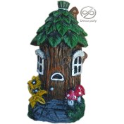 تصویر دکوری آکواریوم مدل کلبه 