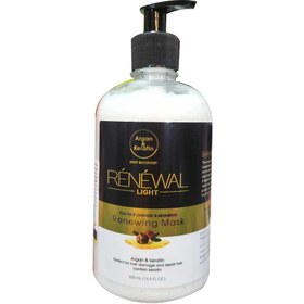 تصویر ماسک مو رنوال مدل aragan &amp; keratin حجم 500 میلی لیتر Renval hair mask model aragan &amp; Keratin volume 500 ml