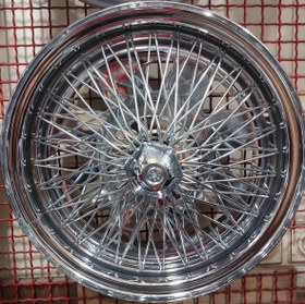 تصویر رینگ اسپرت سایز ۱۳ (۱۰۸×۴) مدل سیمی مثلثی (پیکانی) Sport wheel size 13"(4x108) Peykan