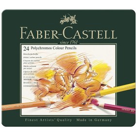 تصویر مدادرنگی24 رنگ پلی کروم فابرکاستل ا Faber-Castell Polychromos 24 Color Pencil Faber-Castell Polychromos 24 Color Pencil