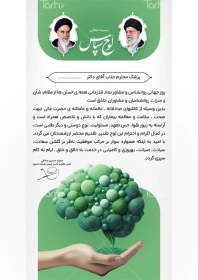 تصویر طرح تقدیر نامه روز روانشناس با تم سبز 