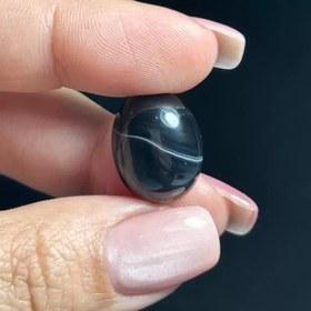 تصویر نگین سنگ اونیکس سلیمانی معدنی کد 60118 