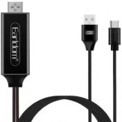 تصویر کابل تبدیل ارلدام تایپ‌سی به HDMI مدل ET-W12 Earldom ET-W12 Type-C to HDMI CABLE