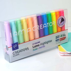 تصویر ماژیک علامت گذار سی کلاس مدل لومو مجموعه 12 عددی CREATORS CLASS (C Class) Lumo highlighter pack HLV-12 