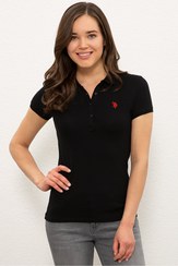 تصویر پولوشرت روزمره زنانه سیاه مارک us polo assn G082GL011.000.1227451 ا Sıyah Kadın T-Shirt Sıyah Kadın T-Shirt
